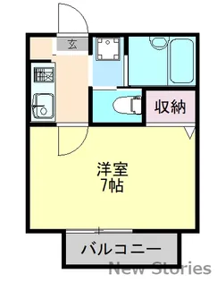 タウンハイツF【201号室】の間取り