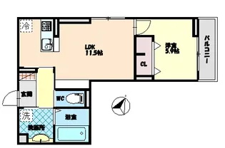 ヒーローキングダム【1階】の間取り
