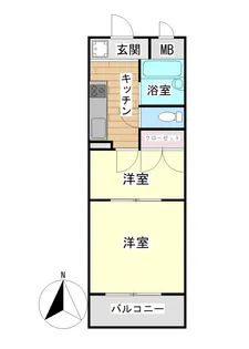 ハイツイフ 【201号室】の間取り