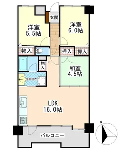 メゾンドカスカード六甲【4階】の間取り