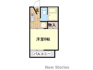 テクノシティ住吉【103号室】の間取り