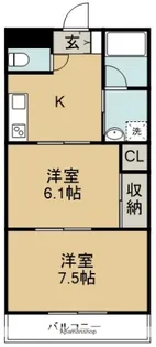 アーバンコート沖洲【205号室】の間取り