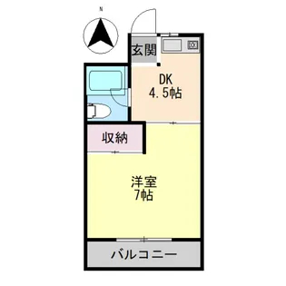 EAST BEACH弐番館【101号室】の間取り