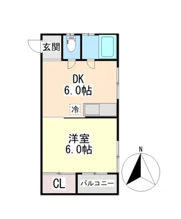 三山マンション【2階】の間取り