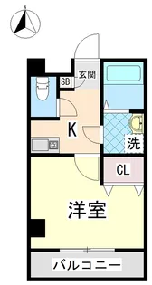 ラムール六甲山ノ手【2階】の間取り