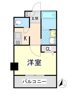 ラムール六甲山ノ手【1階】の間取り