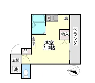 六甲ガーデンホームズ【2階】の間取り