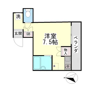 六甲ガーデンホームズ【2階】の間取り