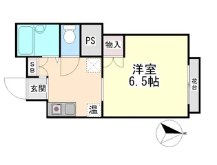 六甲ガーデンホームズ【3階】の間取り