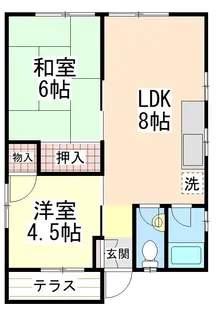 アボアドール薬師【2階】の間取り