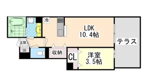 マ・メゾン岩屋【1階】の間取り