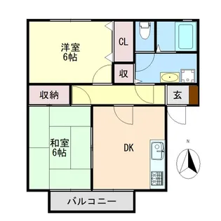 リバティーハウスⅡ【101号室】の間取り