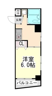 ロマネスク六甲【4階】の間取り