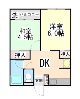マツヤパークマンション【3階】の間取り