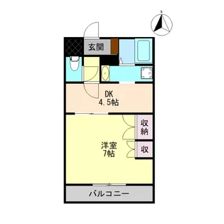 中山ビル 2番館【1階】の間取り