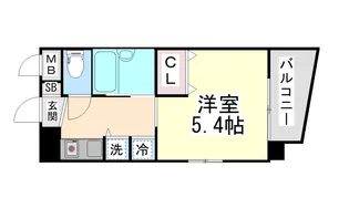 クレール御影【2階】の間取り
