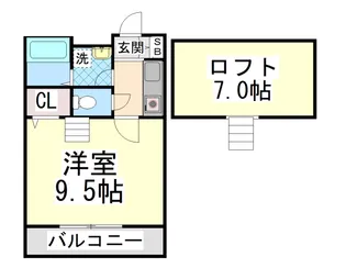 カーサアンリコ【1階】の間取り