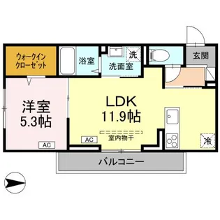 アーバンライフヒロ沖浜【3階】の間取り