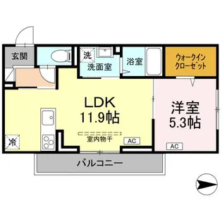 アーバンライフヒロ沖浜【3階】の間取り