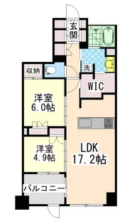 イニシア神戸森北町【1階】の間取り
