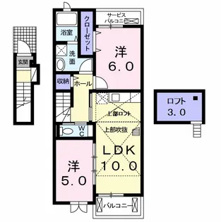 ストロベリーガーデンA【2階】の間取り