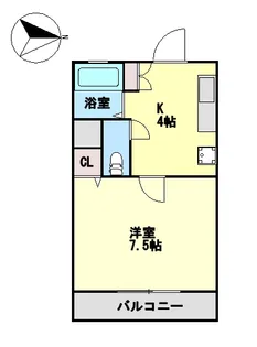 メルヘンⅡ【402号室】の間取り