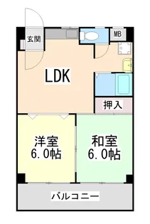 カンタル御影【5階】の間取り