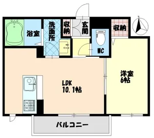 ベレオ助任橋【2階】の間取り