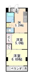 森川グリーンハイツ【202号室】の間取り