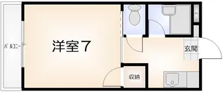 カレッジハウス【3E号室】の間取り