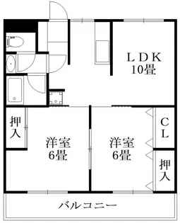 ガーデンヒルズ城南Ⅵ【307号室】の間取り