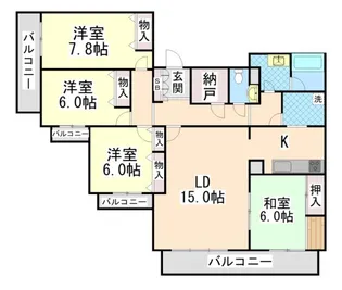 シュネルパークレジデンス 【2階】の間取り
