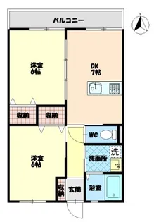 コーポT&Y【1階】の間取り