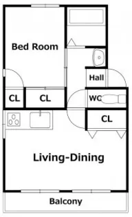 コスモハイツ大和Ⅰ【2階】の間取り