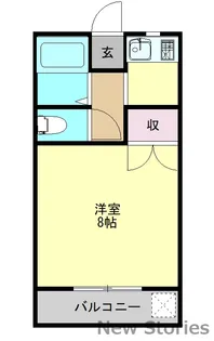 シティハウスⅠ【2階】の間取り