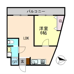 市原ハイランドビル【3階】の間取り