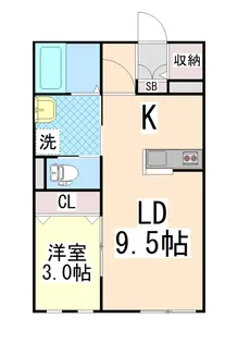 クオーレ六甲【1階】の間取り