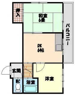 コスモスハイツ【3階】の間取り
