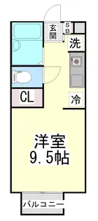 パセオ西芦屋【1階】の間取り