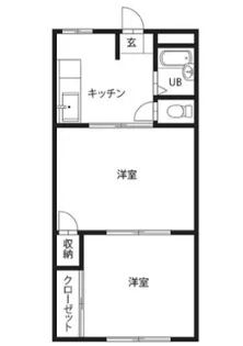 朝日マンション【3階】の間取り