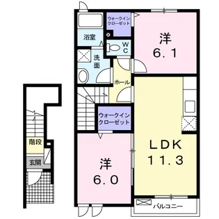サンシャインT・I【2階】の間取り