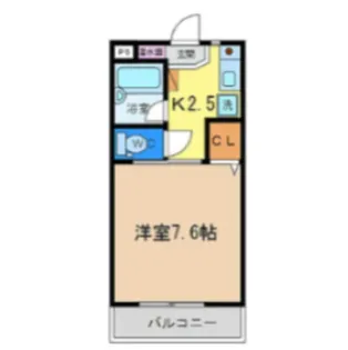 アメニティ・ロード【105号室】の間取り