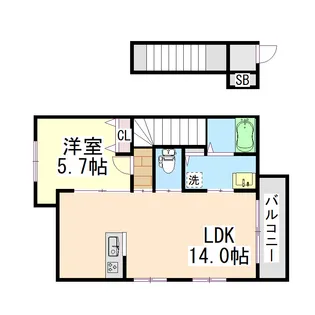 アコード岡本【2階】の間取り