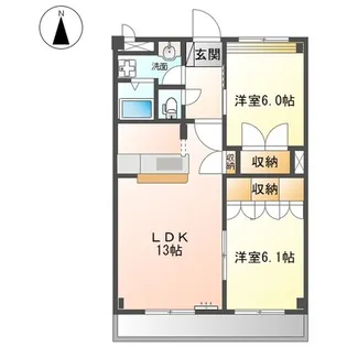 グレースヴィラ中吉野【3階】の間取り
