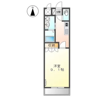 パークヒルズ庄町【5階】の間取り