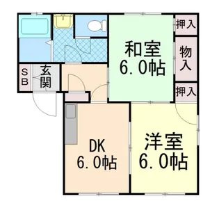 フレグランス御影Ⅱ【1階】の間取り