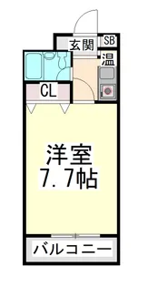 クレッシェンド岸地【2階】の間取り