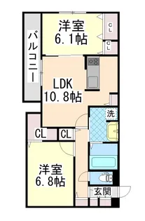 ヴィラ・モーヴ【1階】の間取り