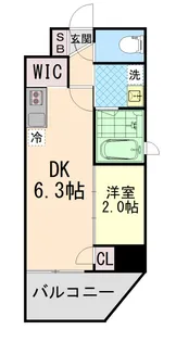 ネクストステージ神戸元町【6階】の間取り