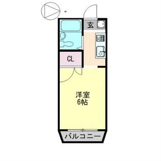 ソレアード住吉【1階】の間取り